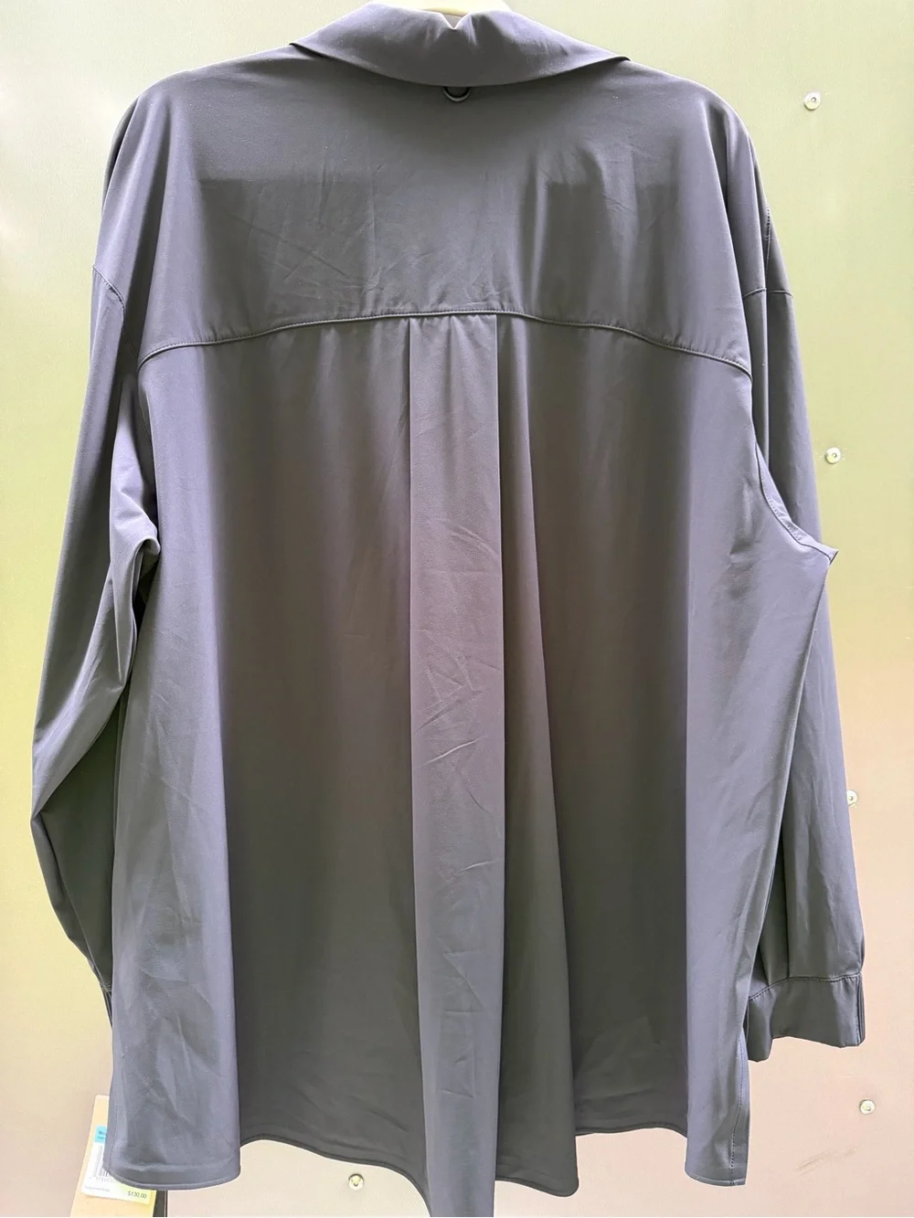 Womens Black Lightweight Button-Front Jacket